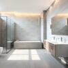 Badezimmer fliesen grau modern
