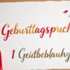 Geburtstagsspruch 1 geburtstag