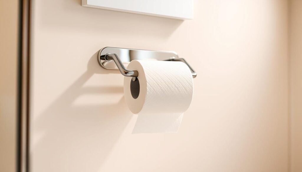 Höhe toilettenpapierhalter