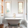 Kleines bad mit badewanne