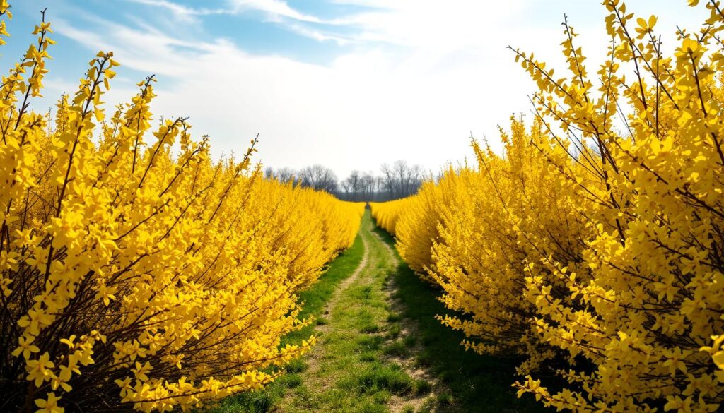 Wann blüht die forsythie