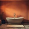 Warme farben im badezimmer