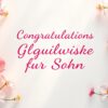Glückwünsche für sohn