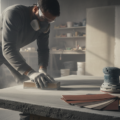 Beton mit Schleifpapier abschleifen Techniken und Werkzeuge