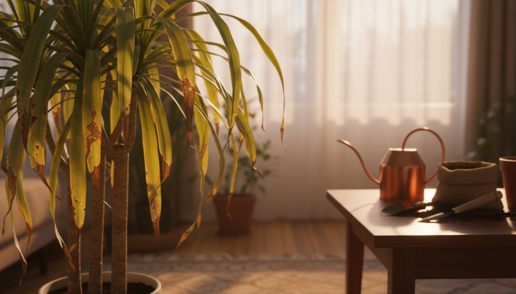 Dracena verliert Blätter Ursachen