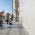 Grundierung für Silikonputz Anwendung auf Fassade
