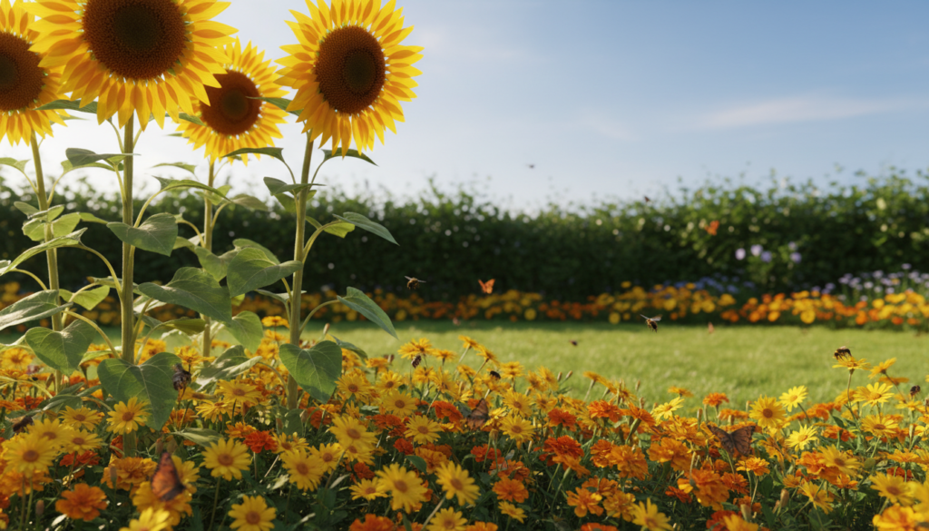 Namen gelber Blumen im Garten