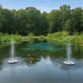 Belüftung von Fischteichen mit moderner Technik