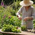 Brennnesselspray herstellen im Garten