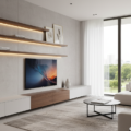 Fernseherwand bauen mit moderner Gestaltung