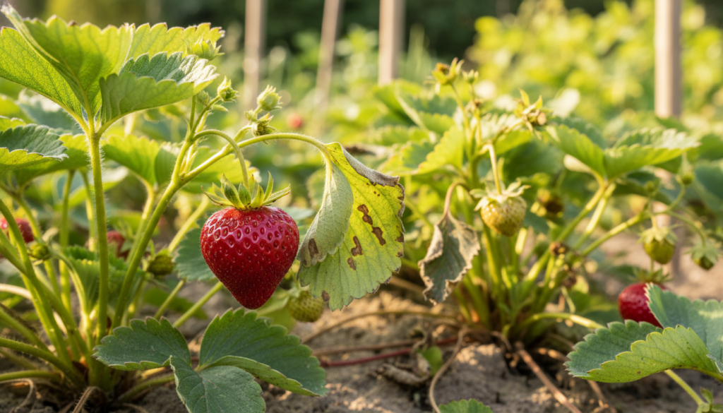 Verticillium-Welke an Erdbeeren Symptome und Bekämpfung