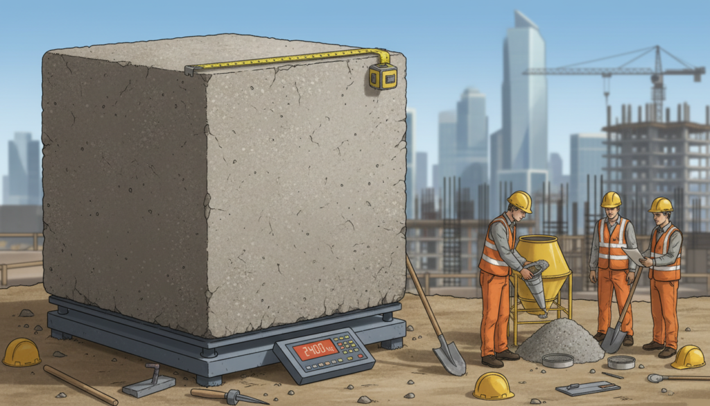 Wie viel wiegt ein Kubikmeter Beton